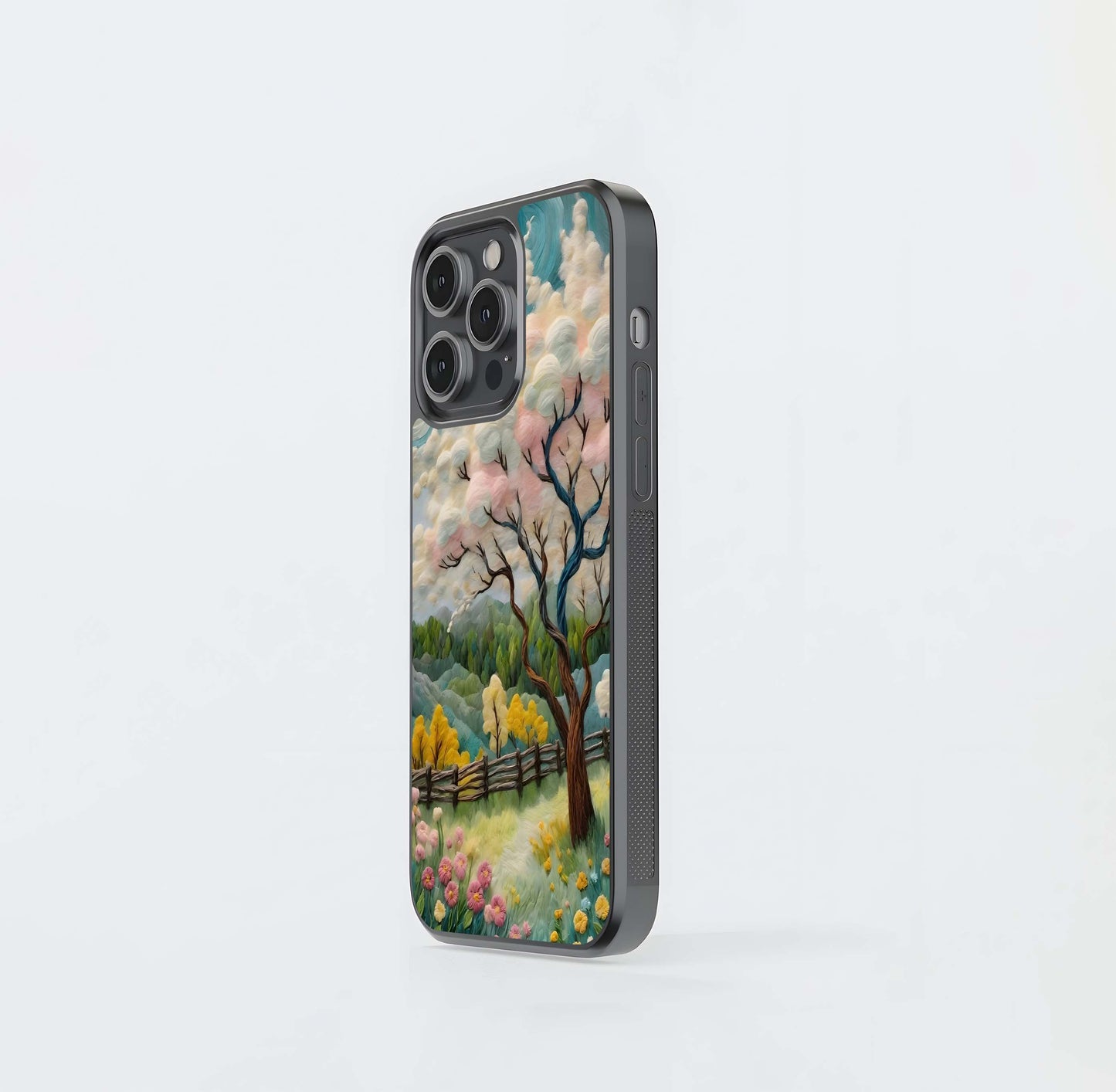 Cloud Landscape with Trees Glass Cases
