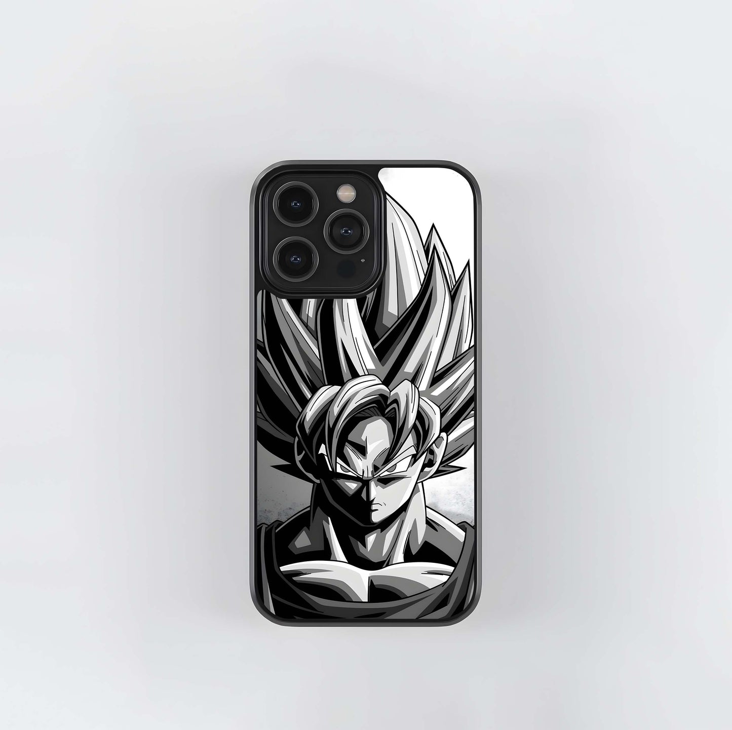 Grayscale Super Saiyan Glass Case