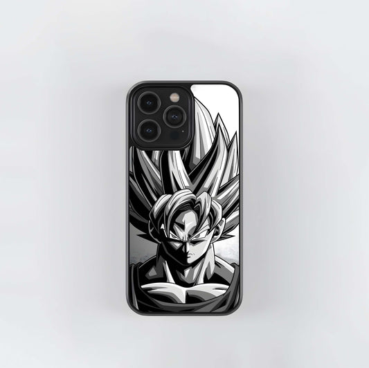 Grayscale Super Saiyan Glass Case