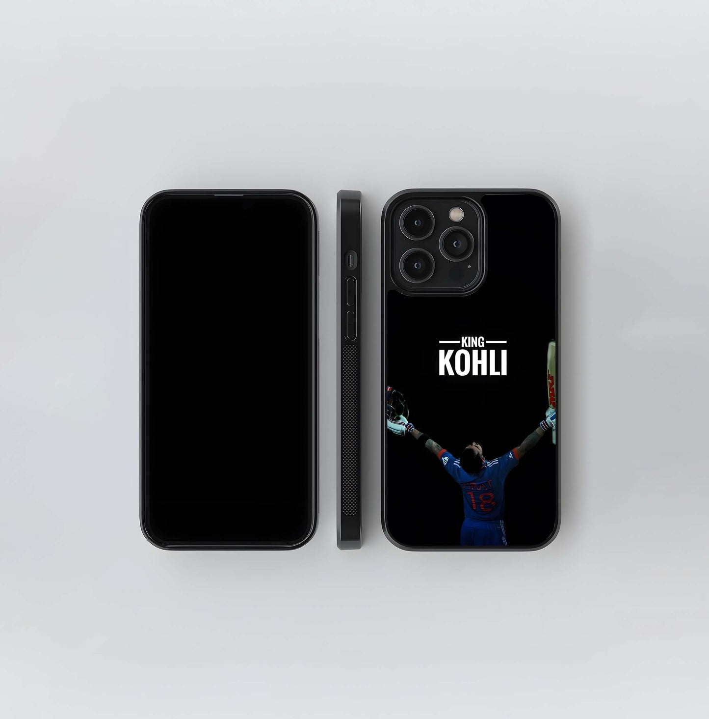 King Kohli Victory Pose Glass Case