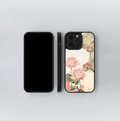 Blossom Serenity Cat Glass Case