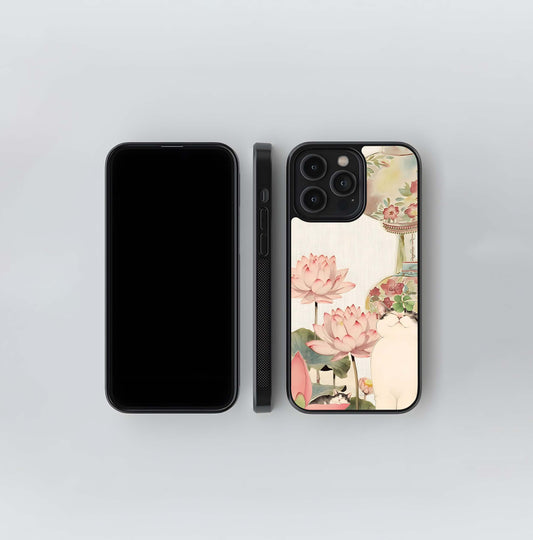 Blossom Serenity Cat Glass Case