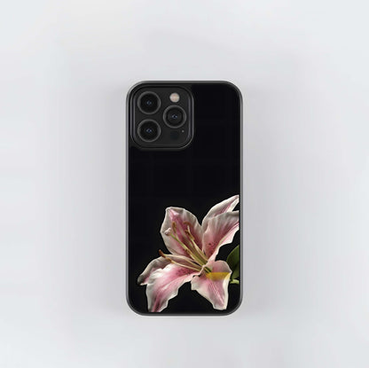 Pink Lily Macro Glass Case