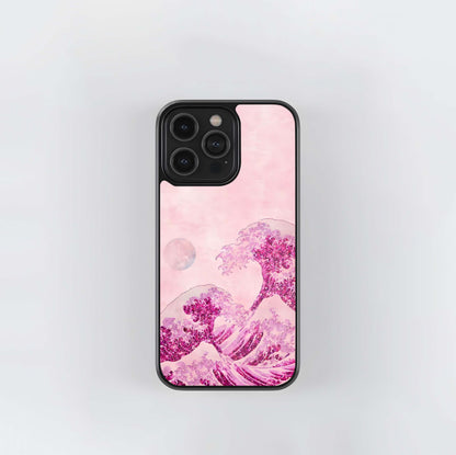 Blossoms Beneath Moon Glass Case