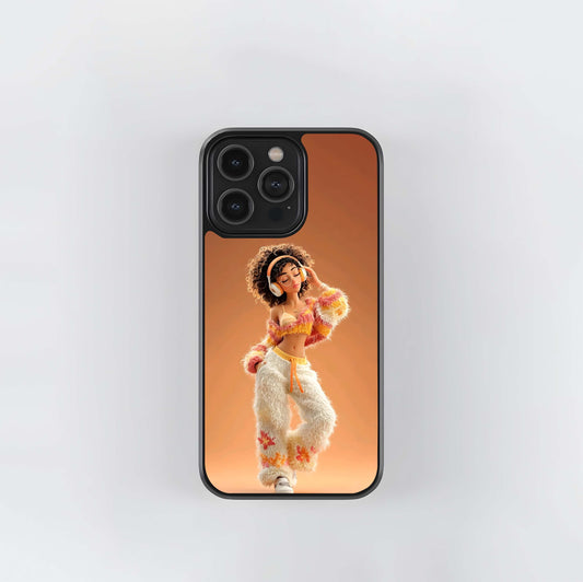 Fluffy Retro Dancer Glass Case