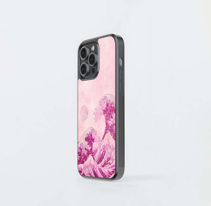 Blossoms Beneath Moon Glass Case