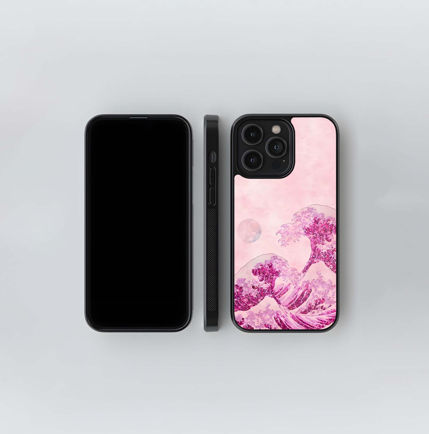 Blossoms Beneath Moon Glass Case