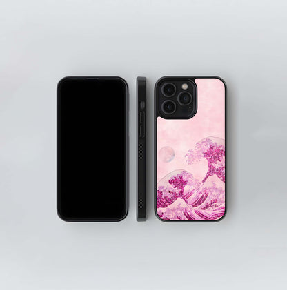 Blossoms Beneath Moon Glass Case