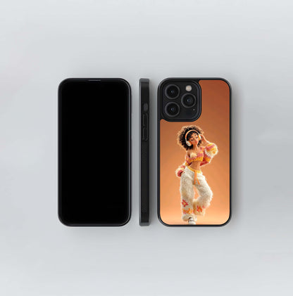 Fluffy Retro Dancer Glass Case