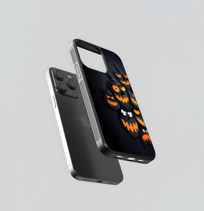 Black & Orange Haunt Glass Case