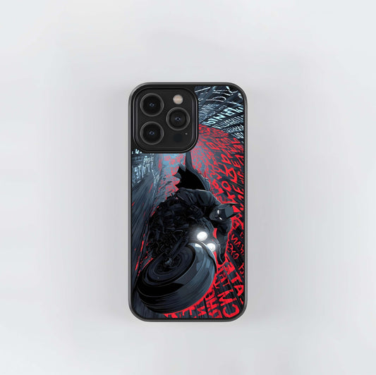 Batman on the Batcycle Glass Case