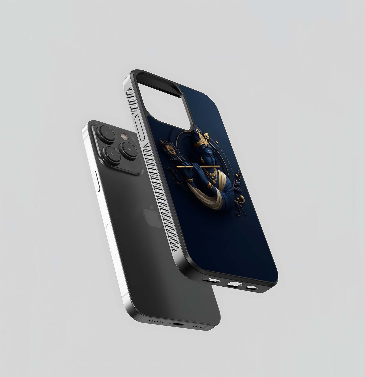 Midnight Raga of Krishna Glass Case