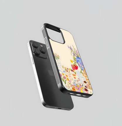 Aesthetic Retro Bloom Board Glass Case