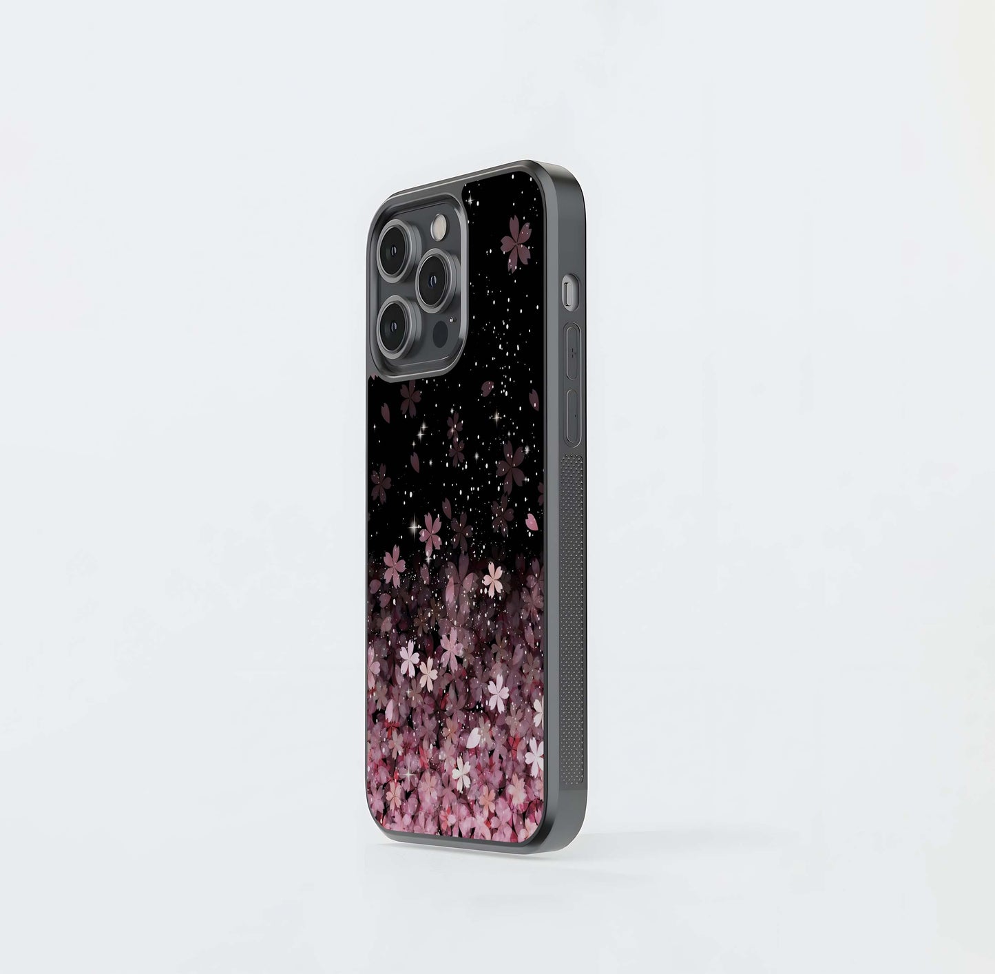 Small Starry Flowers Glass Case / Cover