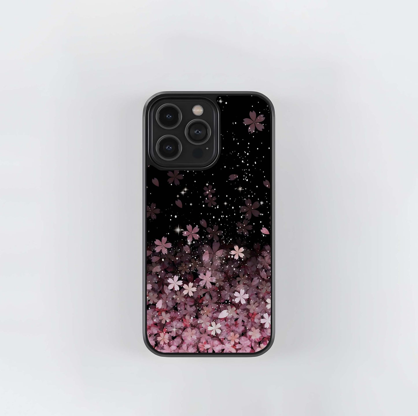 Small Starry Flowers Glass Case / Cover
