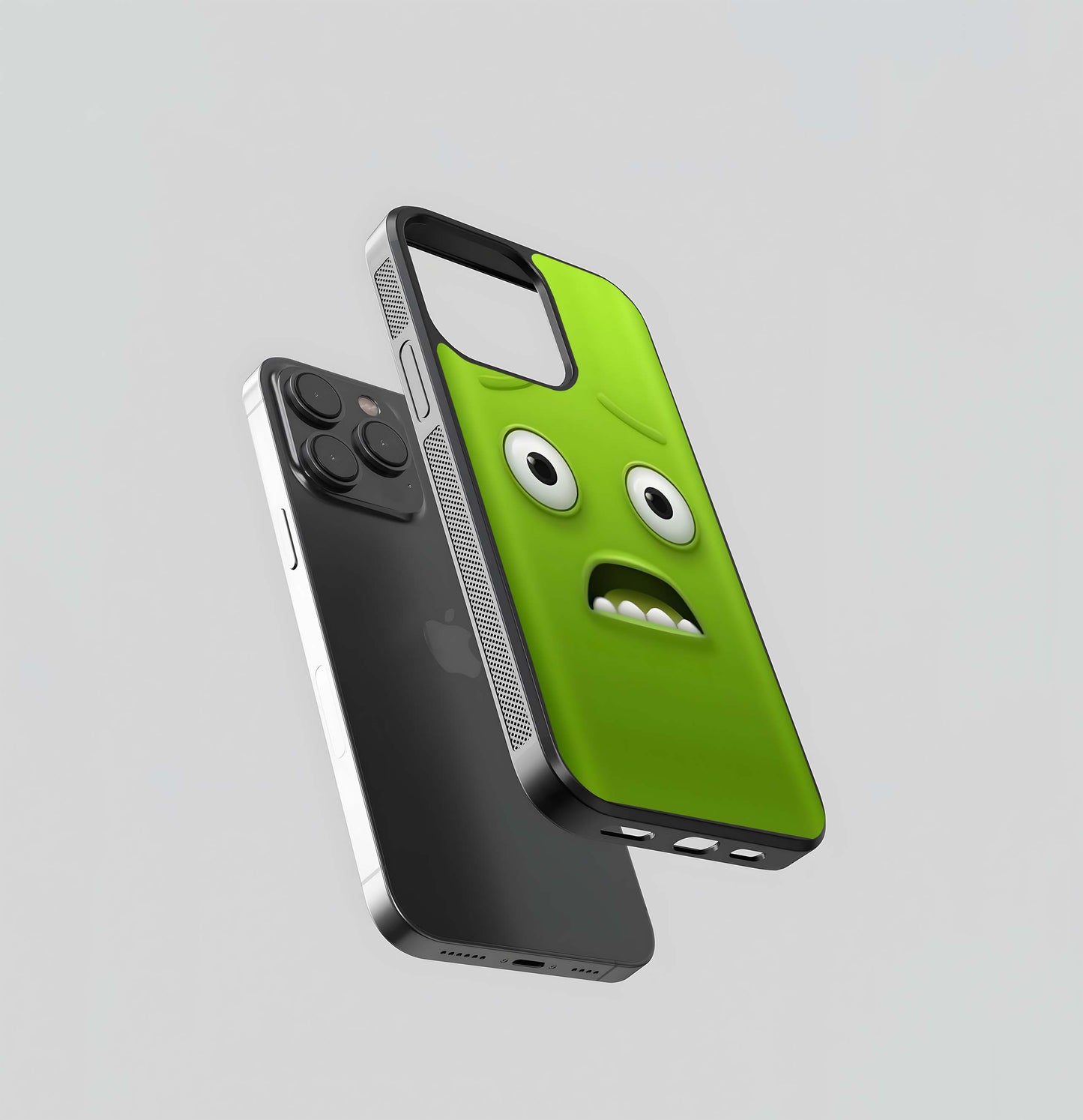 3D Bright Green Face of ShockWorry Glass Case