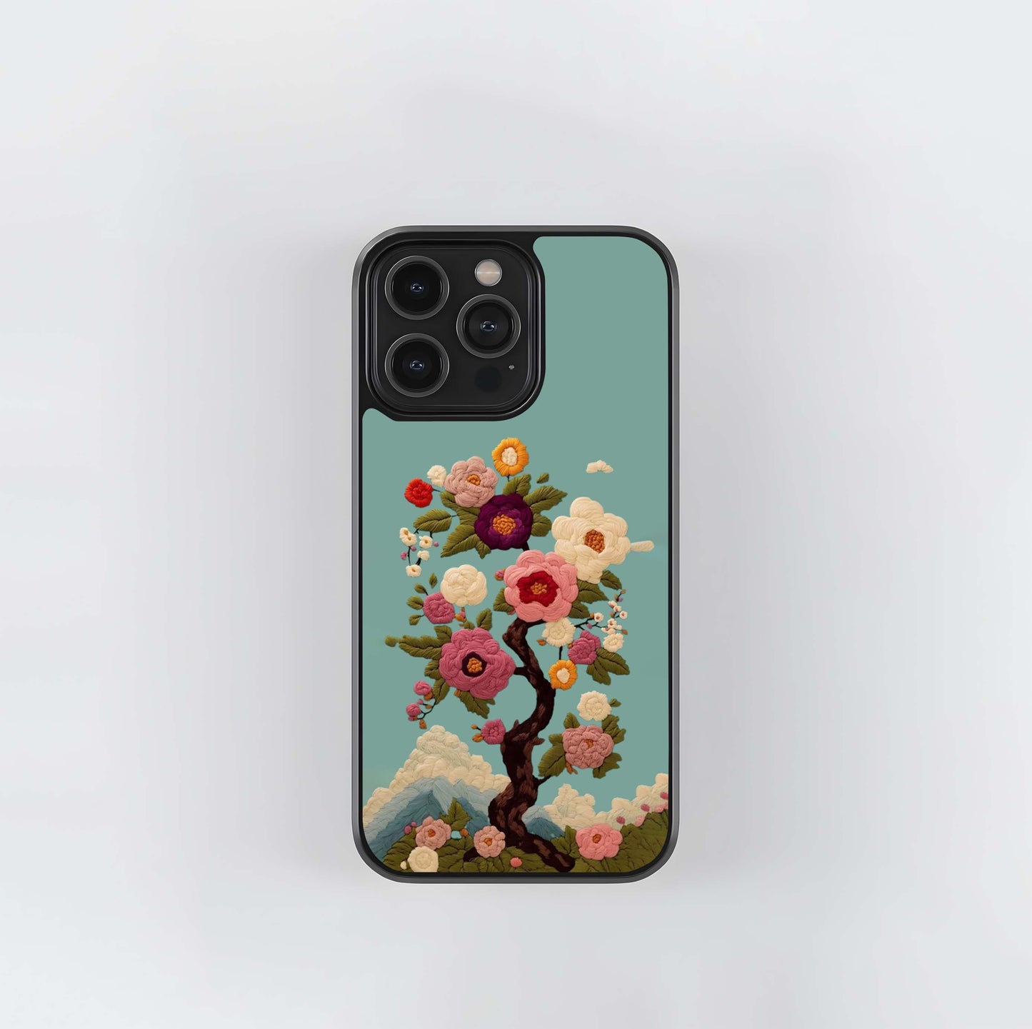 Blossoms Beyond Mountains Printed Glass Case
