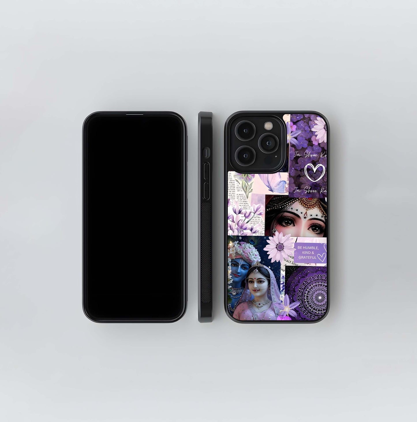 Purple Devotional Aesthetic Glass Case