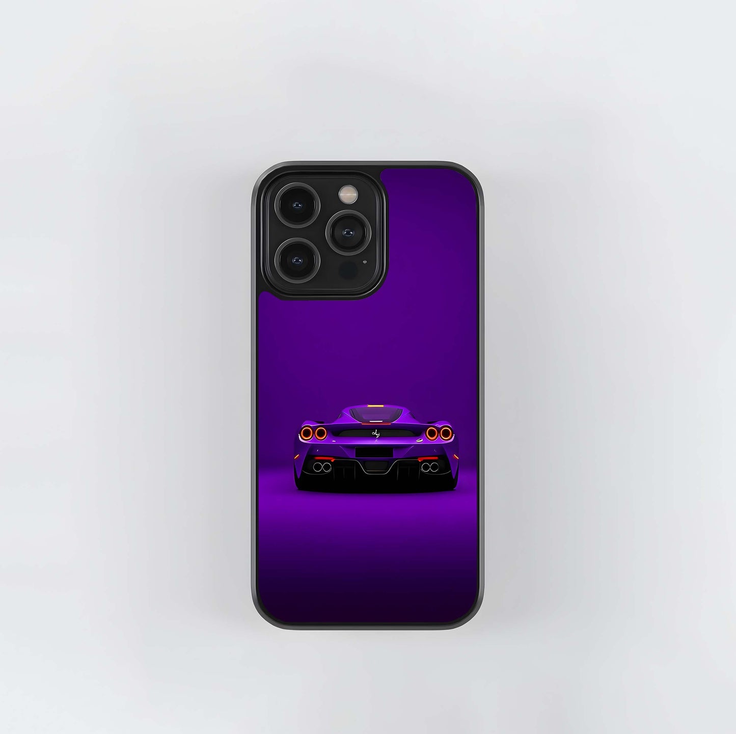 Purple Ferrari Elegance Glass Case