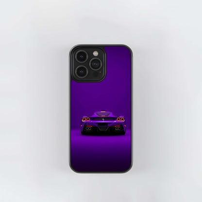 Purple Ferrari Elegance Glass Case