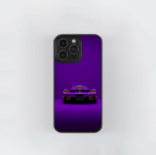 Purple Ferrari Elegance Glass Case
