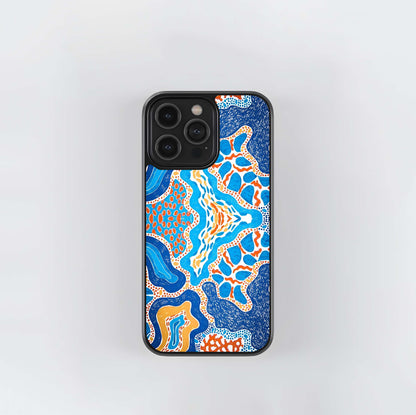 Blue Aura Glass Case