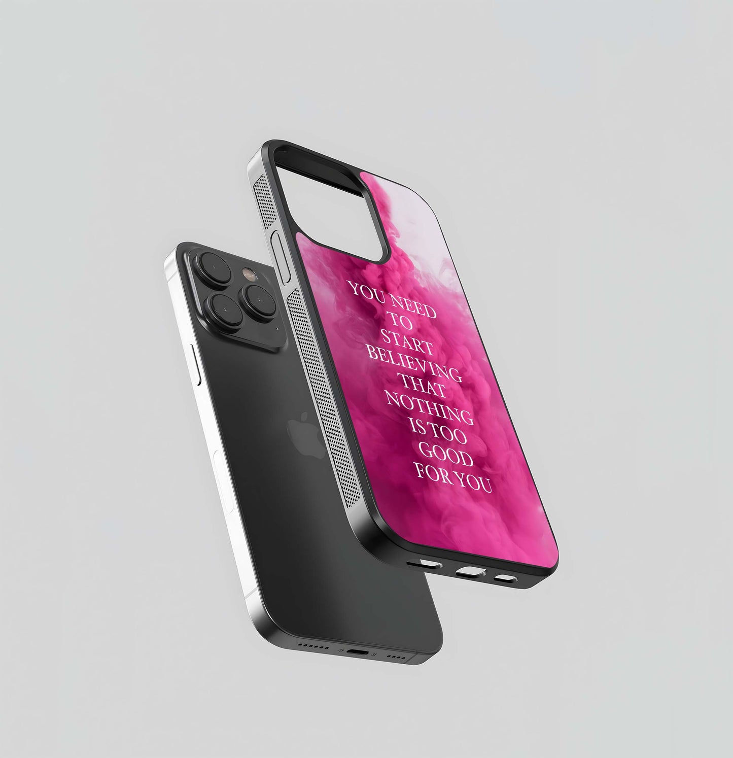 Fuchsia Force Affirmation Glass Case