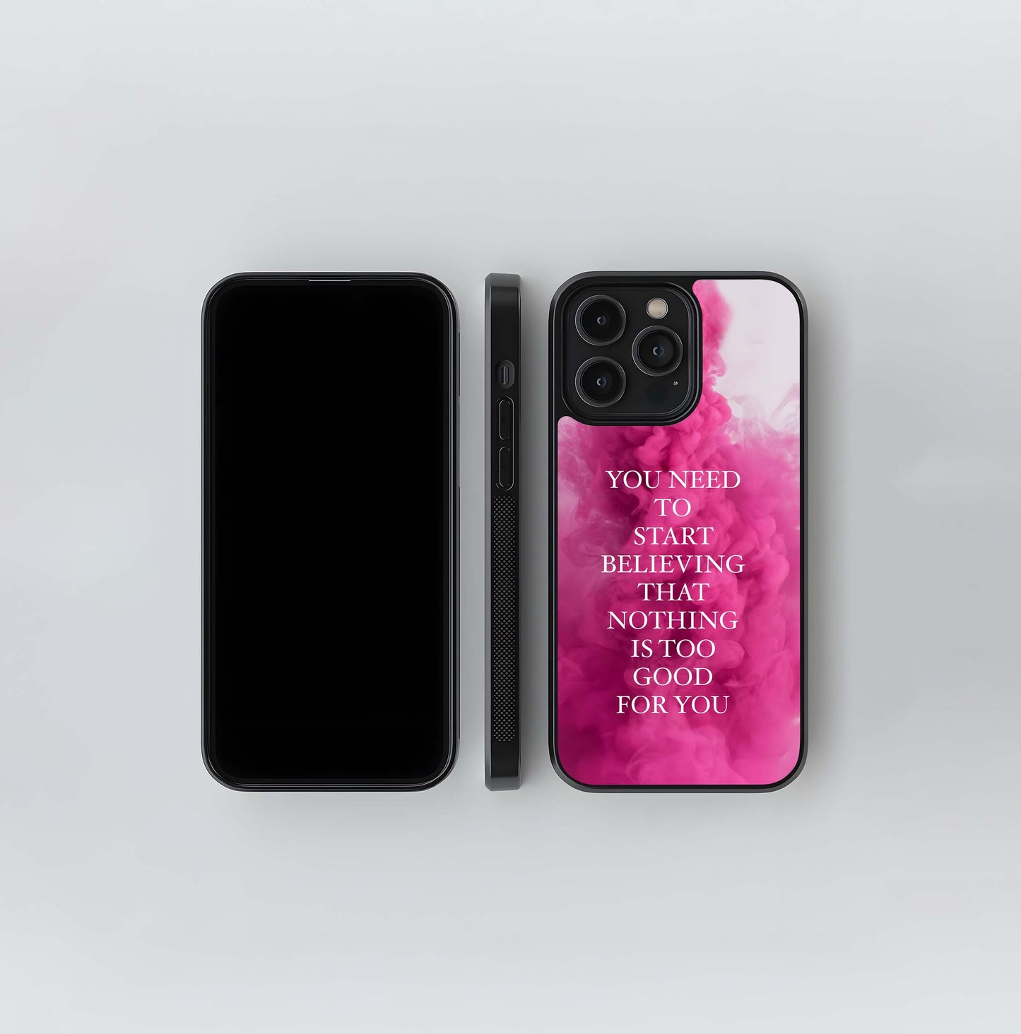 Fuchsia Force Affirmation Glass Case