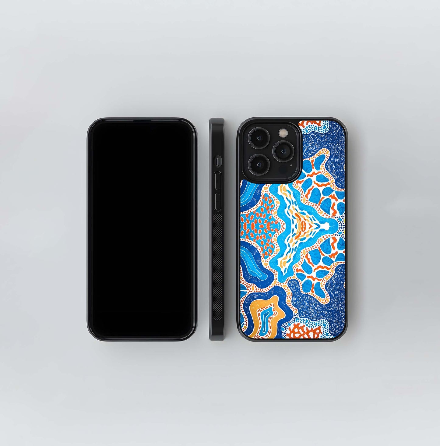 Blue Aura Glass Case