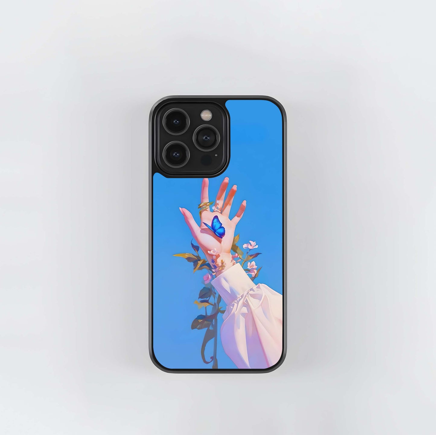 Blue Bloom Rise Glass Case