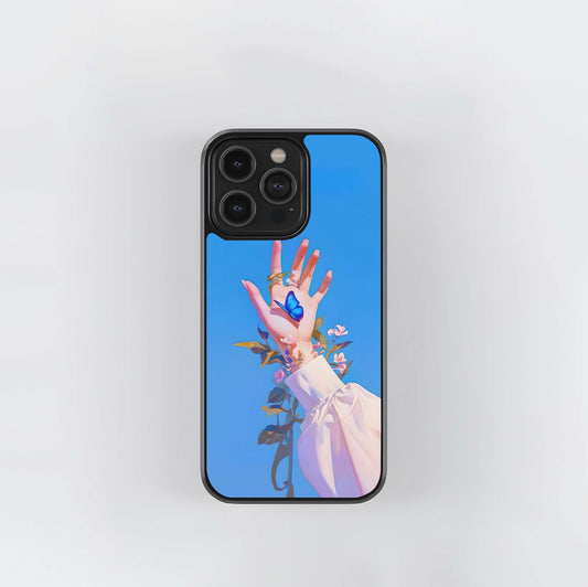 Blue Bloom Rise Glass Case