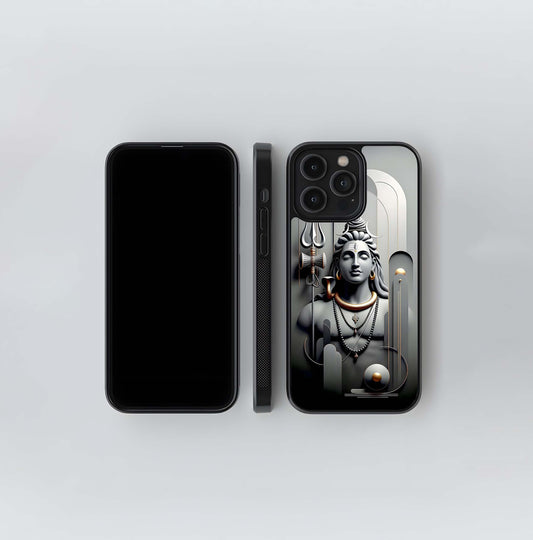 Modern Mahadev Glass Case