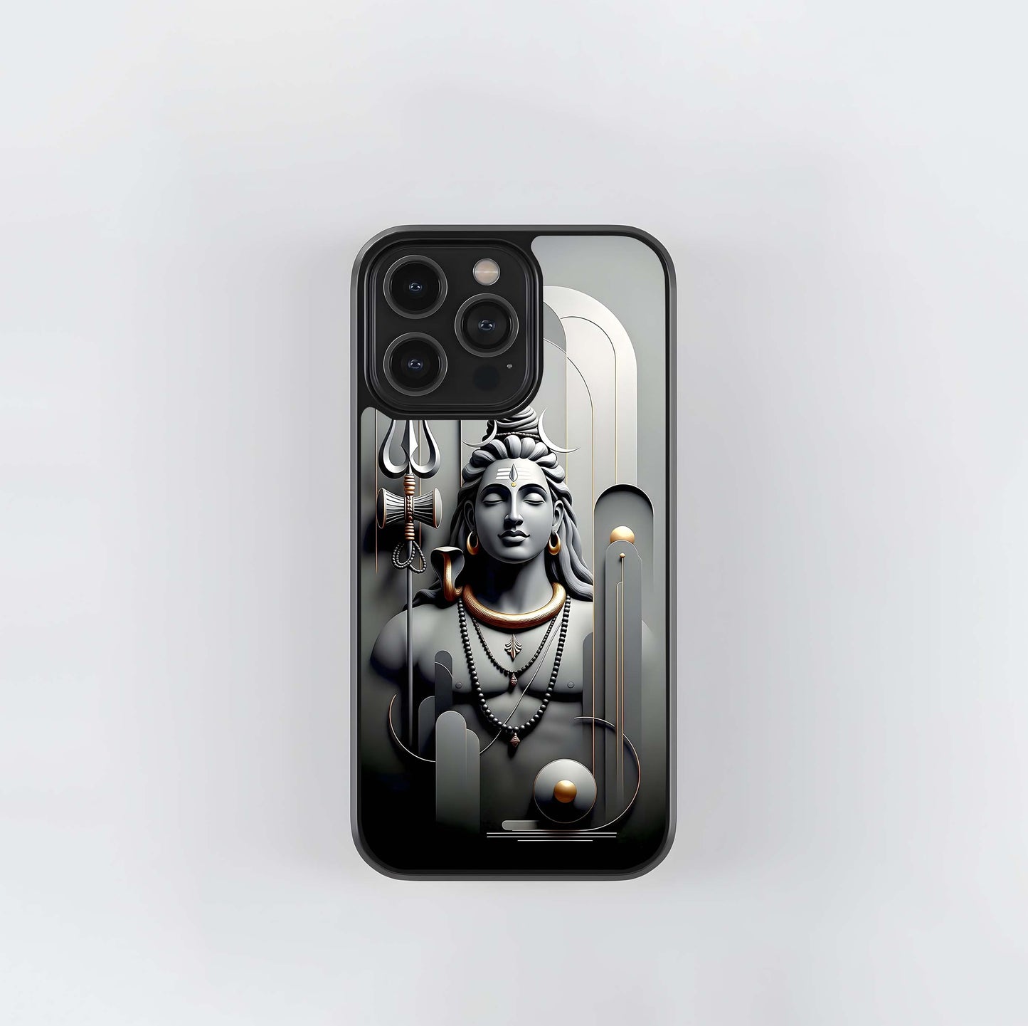 Modern Mahadev Glass Case