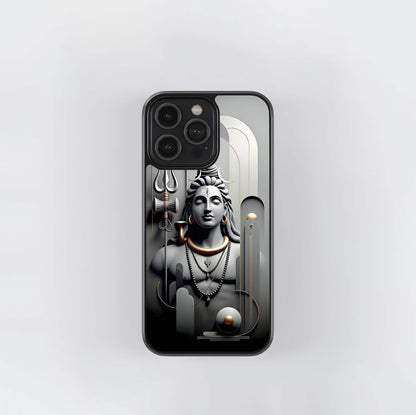 Modern Mahadev Glass Case