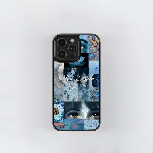 Radhe Krishna Divine Glass Case