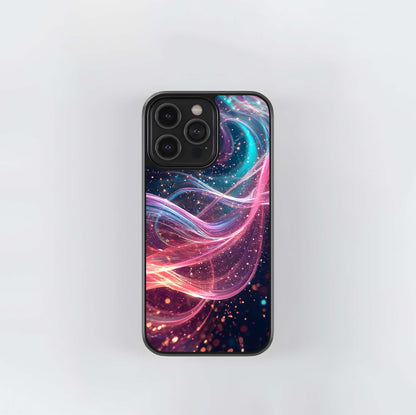 Galactic Neon Stream Glass Case