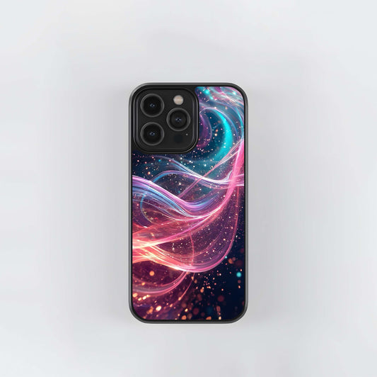 Galactic Neon Stream Glass Case