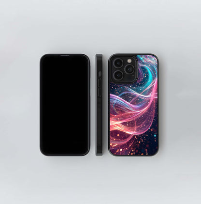 Galactic Neon Stream Glass Case