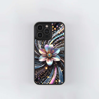 Galaxy Bloom Vortex Glass Case