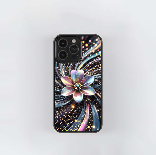Galaxy Bloom Vortex Glass Case