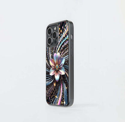 Galaxy Bloom Vortex Glass Case