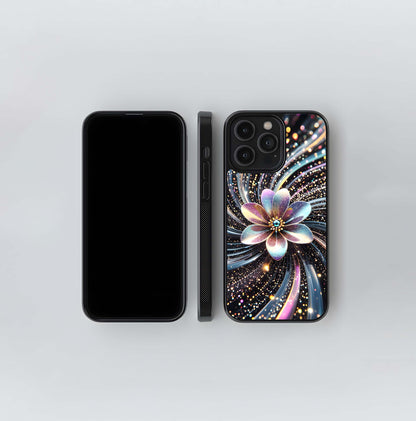 Galaxy Bloom Vortex Glass Case