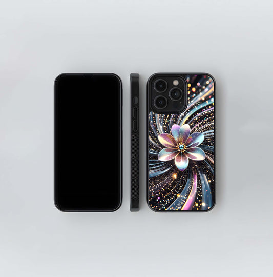 Galaxy Bloom Vortex Glass Case
