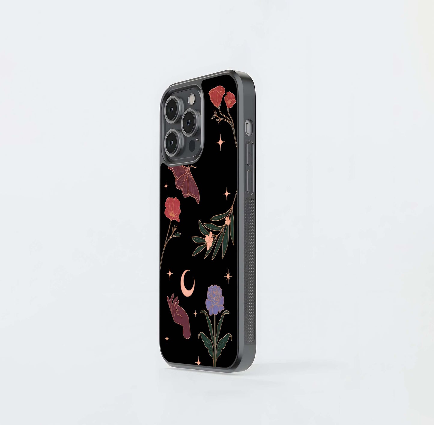 Mystic Moth & Botanicals Glass Case