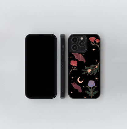 Mystic Moth & Botanicals Glass Case