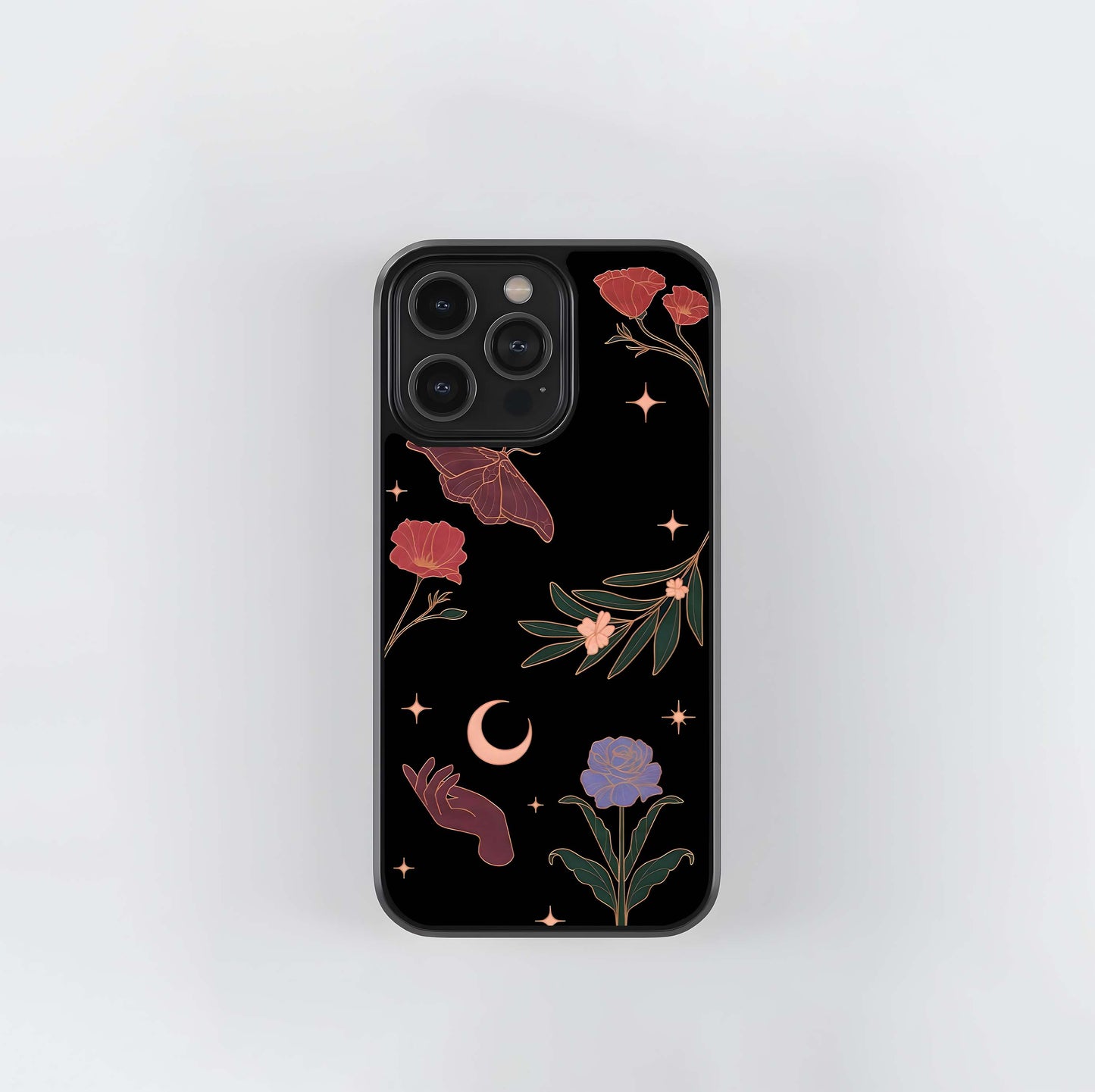 Mystic Moth & Botanicals Glass Case