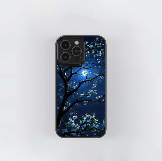 Midnight Blossom Glass Case