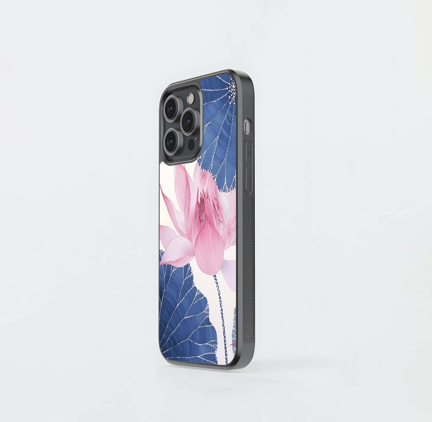 Blue Lotus Whisper Glass Case