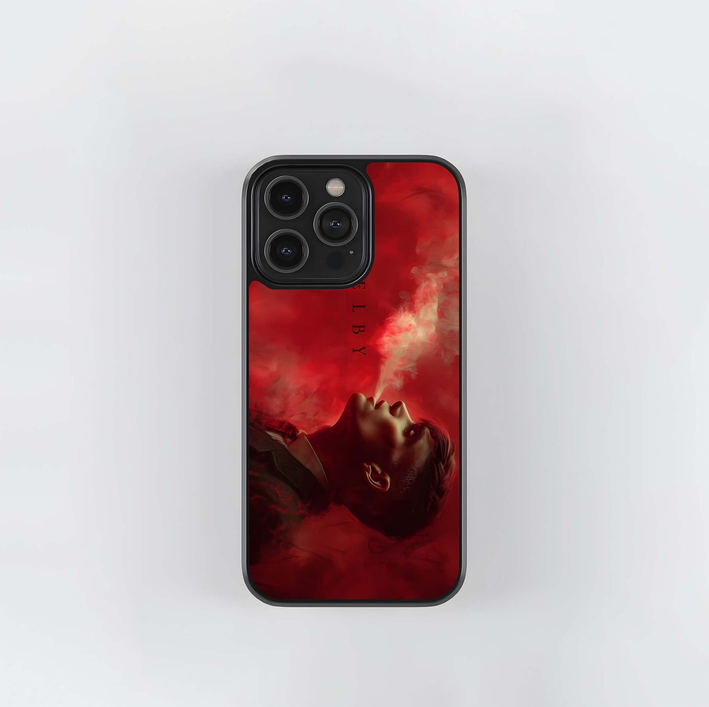 Red Smoke Aesthetic Glass Case