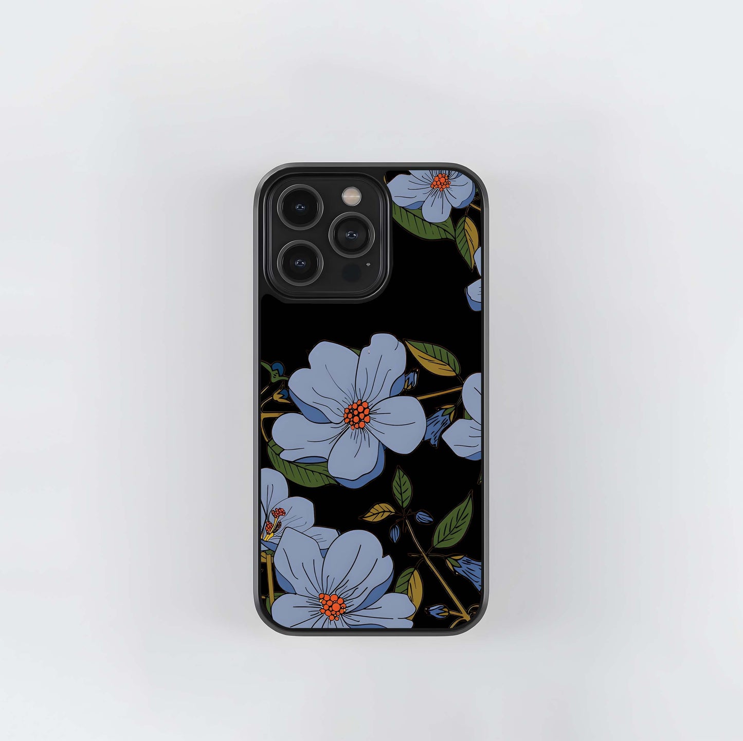 Blue Nigikala Flower Glass Case 2